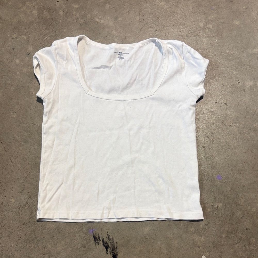 Brandy Melville White Short Sleeve Tee
